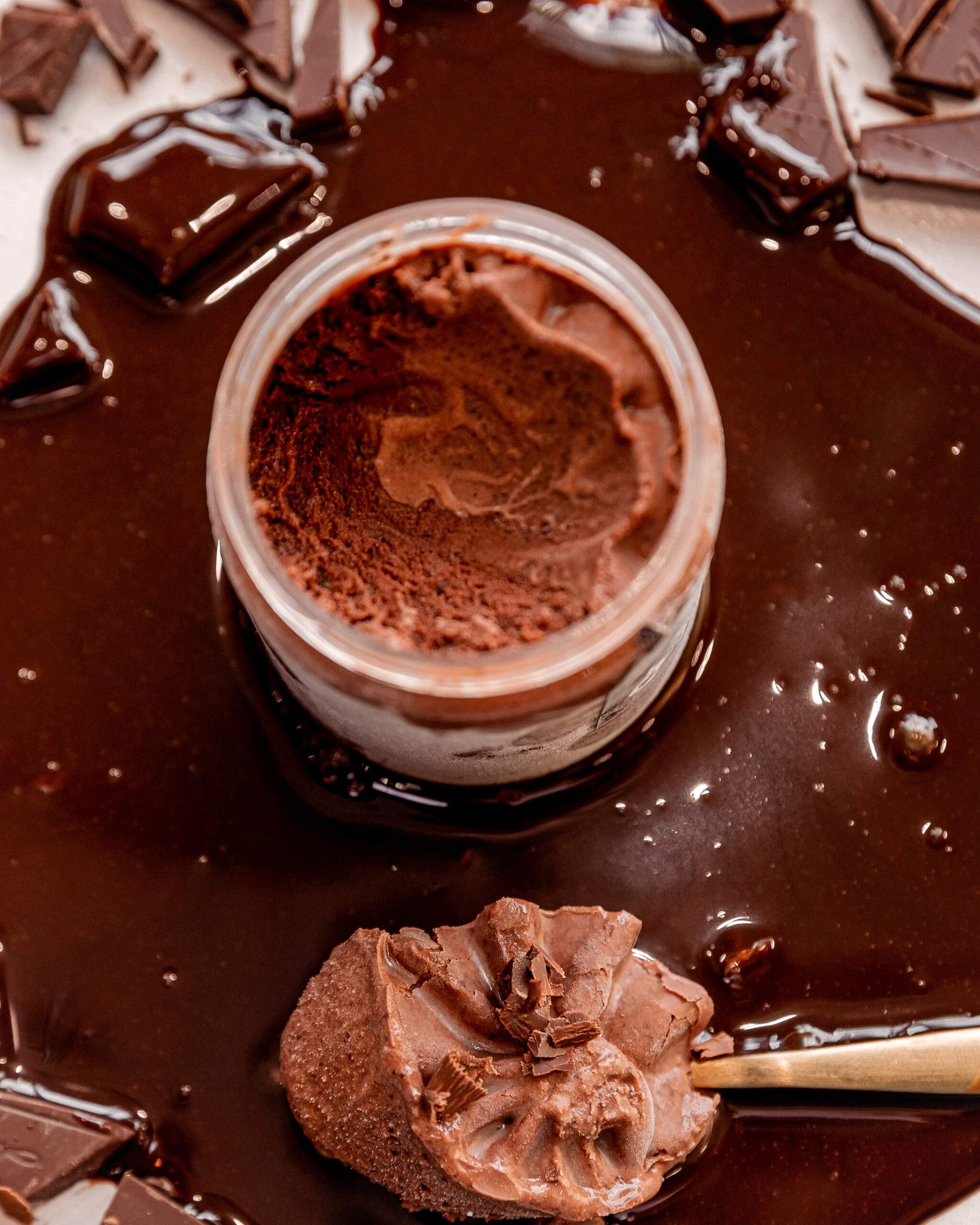 Artisan chocolate gelato Artisan chocolate gelato