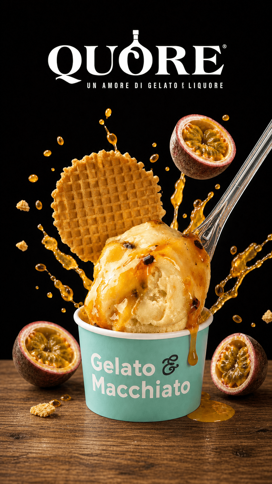 Passion fruit gelato artisan Passion fruit gelato artisan